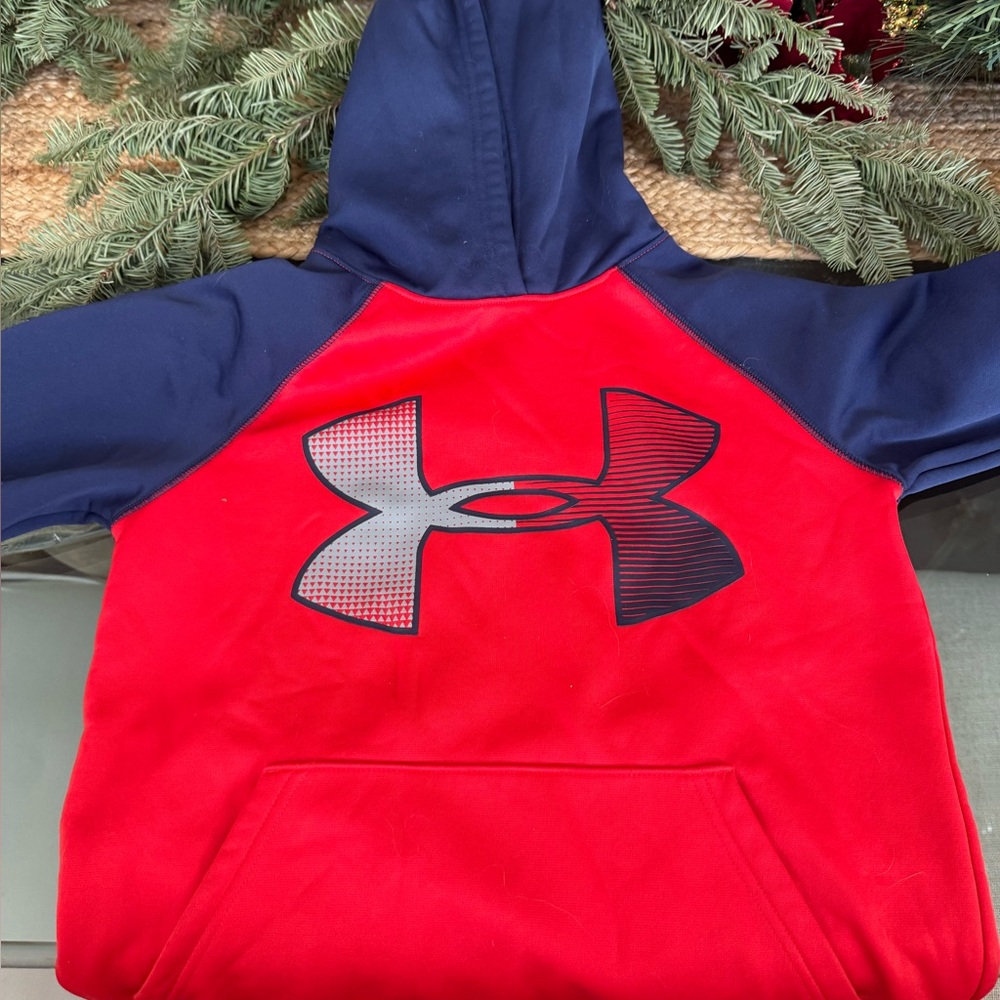 Under Armour Kids Hoodie in Red and Navy